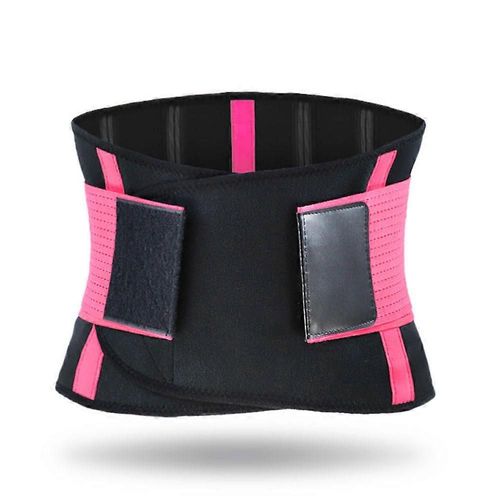 Orthèse Dorsale Pour Le Soulagement Des Douleurs Lombaires - Ceinture De Soutien Lombaire Certifiée Pour Hommes Et Femmes, Prévention Des Blessures, Rosered (L)