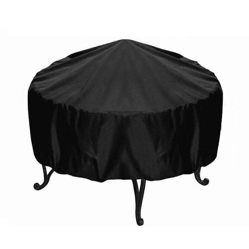 Housse Étanche Pour Brasero Rond, Tissu Oxford 210d, Noir 85*40cm