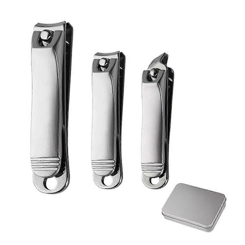 Ensemble De Coupe-Ongles, Paquet De 3 Coupe-Ongles En Acier Inoxydable, Kit De Coupe-Ongles Pointus Pour Hommes Et Femmes 