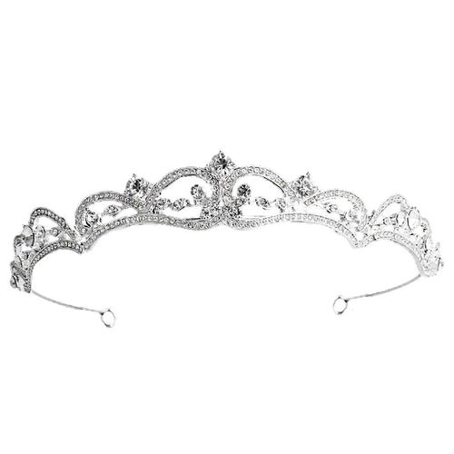 Silver Bridal Tiaras And Crowns For Women And Girls, Rhinestones Wedding Headband, Hair Accessories For Wedding Prom