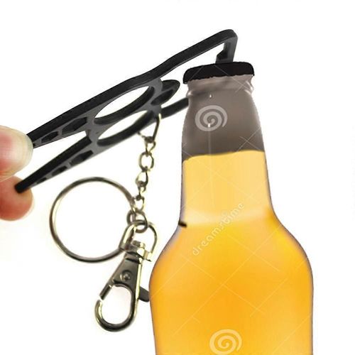 Porte-Clés Multifonctionnel Ouvre-Bouteille En Alliage De Zinc Clé Créative Fenêtre Cassée D'autodéfense Extérieure