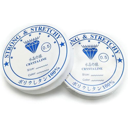 Bobines 0,5 Mm 1 Mm Fil De Bijouterie Élastique Fil De Caoutchouc Fil Transparent Pour Bijoux En Perles Bracelets Artisanat