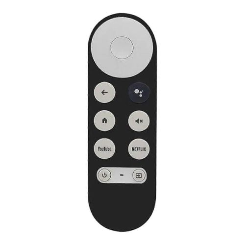 Housse de protection pour télécommande Étui en silicone pour Chromecast avec télécommande Google TV Noir