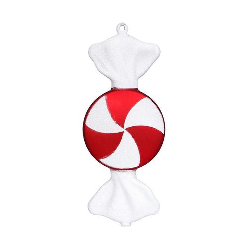 Ornements de Noël PVC peint paillettes bonbons pendentif - motif triangle rond plat