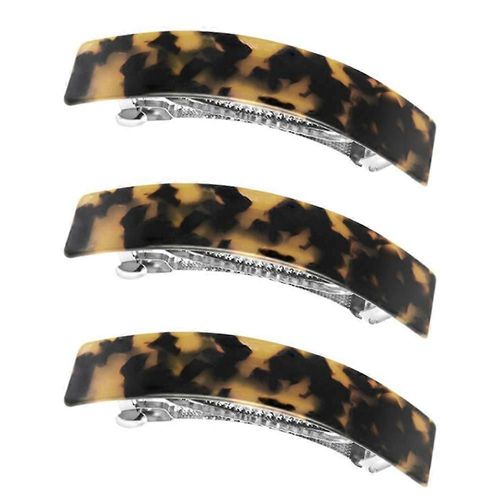 Tortoise Shell Hair Barrettes For Women Ladies Stylish Hair Clips