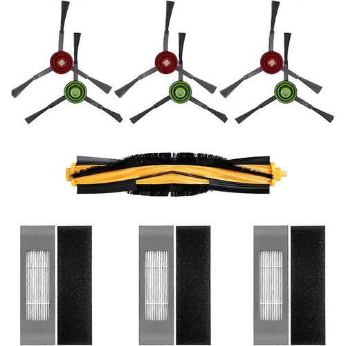 Ensemble d'accessoires de filtre à brosse de rechange pour aspirateur robot Ecovacs DEEBOT OZMO T8 AIVI