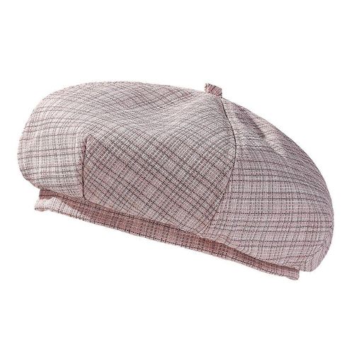 Femmes Plaid Gavroche Caps Chapeaux Octogonaux Vintage Bérets Béret Chapeau Béret En Os Pour Les Femmes