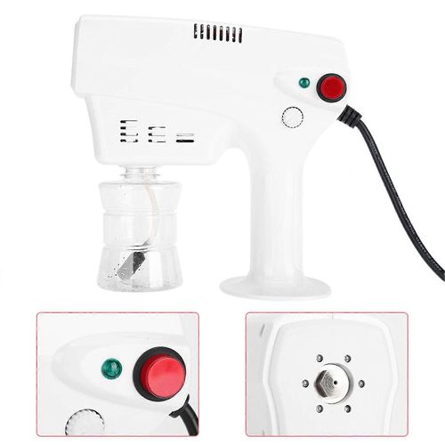 Multifonctionnel Nano Pistolet À Vapeur Coloration De Cheveux Teinture Vapeur Humidifer Outil De Soins Capillaires (Eu Plug)