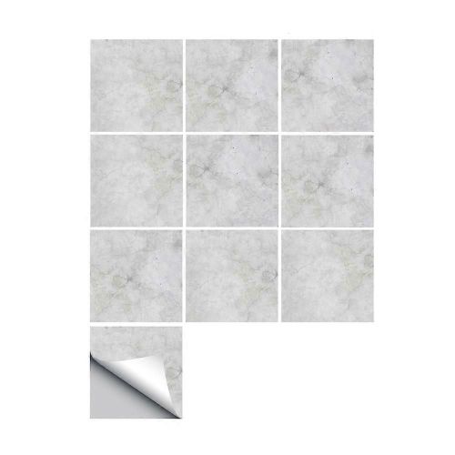 10pcs Auto-Adhésif Pvc Imperméable À L'eau Carrelage Mural Autocollant Bricolage Maison Salle De Bain Décor Art (20 * 20cm)