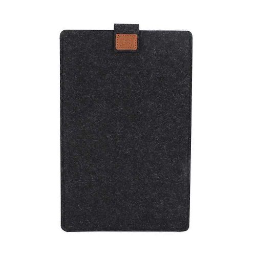 Sac de manche iPad en feutre mince léger Housse d'ordinateur portable Housse de protection Gris foncé (11 '')