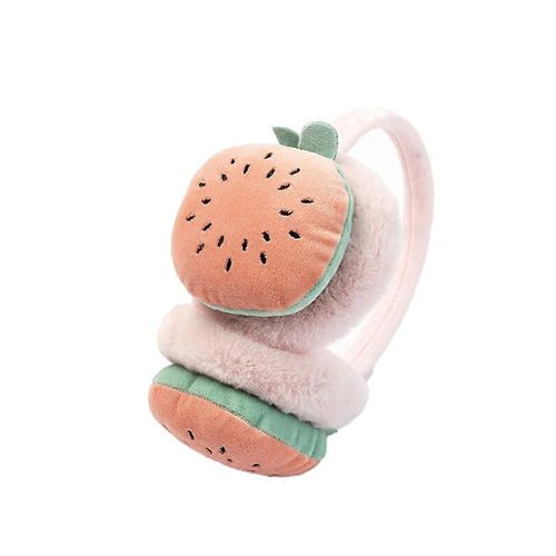 Filles Hiver Chaleureux Cache-Oreilles Belle Belle Fruit Duveteux Épaissi Épaissi Moelleux Cache-Oreilles Moelleux Confortables