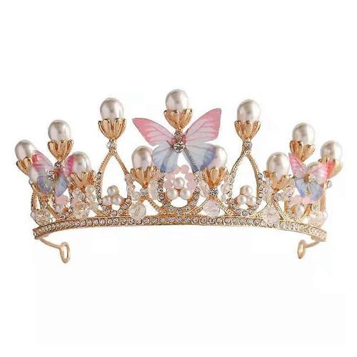 Filles Papillon Couronne Perle Bandeau Pour Halloween Costume Mariage Bal Anniversaire Fête Cadeaux De Noël