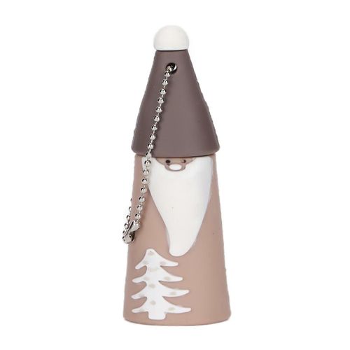 U Disque Durable Forte Compatibilité Mignon Père Noël USB 2.0 Clé USB Périphérique de stockage mobileGris 32 Go