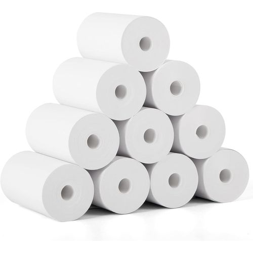 Chenquansarl-Papier Thermique 10 Rouleaux Pour Appareil Photo Pour Enfants Et Mini Imprimante, Papier De Chargement Blanc Pour Appareils Photo Instantanés Pour Enfants, Papier D'impression Sans Bpa (