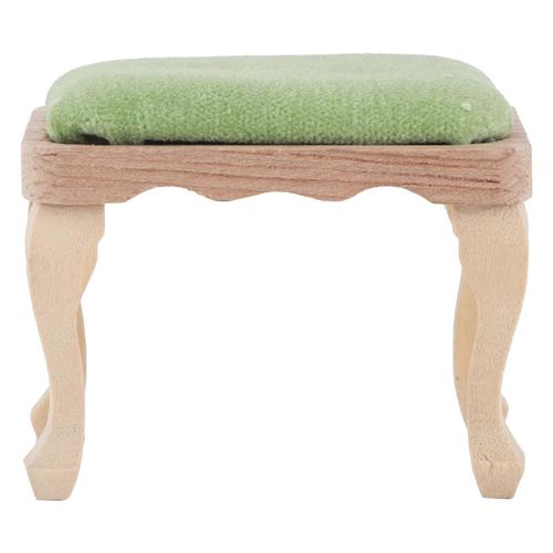 1/12 Tabouret de maison de poupée avec simulation de coussin Mini Meubles Chaise Meubles Modèle Set