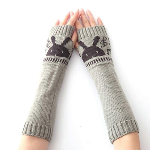Knitted Arm Warmers Gloves Winter Long For Women And Men