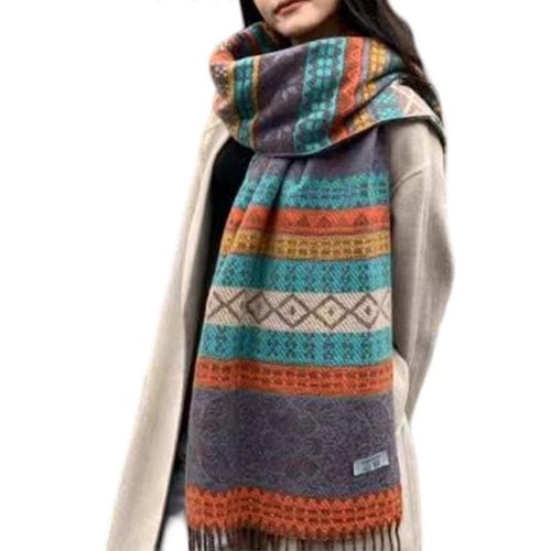 Knit Tassel Shawl Wraps For Women Open Front Blanket Travel Scarf Winter Warm Poncho Capes Ethnic Cardigan Coat