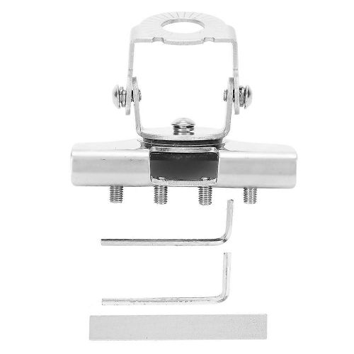 Support d'antenne d'autoradio de 0,3 po réglable à 360 degrés 0,6 po Trou de montage Pince en acier inoxydable