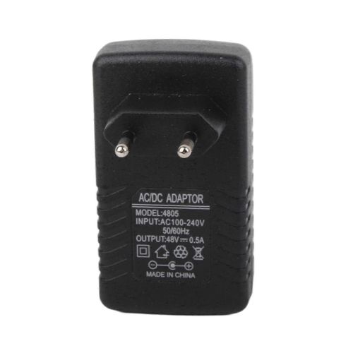 48V 0.5A Mur POE Injecteur Ethernet Adaptateur IP Téléphone/Caméra Alimentation EU Plug