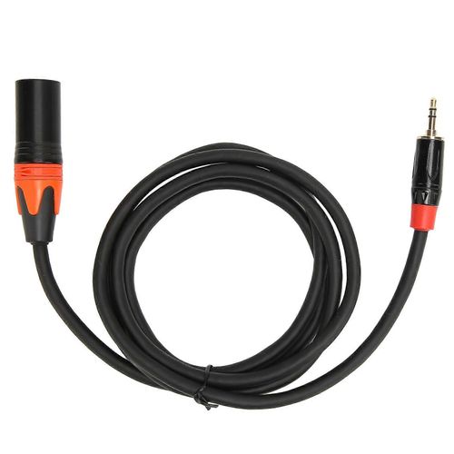 3.5mm vers XLR Câble Adaptateur Mini Jack Aux à XLR Mâle Câble Son pour Téléphone Portable Haut-Parleur Mixer 4.9ft