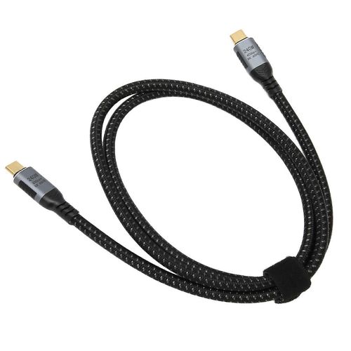 Câble de données USB 4.0 Gen 3 Transfert 40 Gbit/s Prise en charge de la charge 240 W Écran 8K 60 Hz Cordon de type C vers Type C pour tablette portable 50 cm / 19,7 pouces