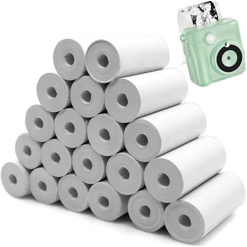 Chenquansarl-20 Rouleaux Papier Thermique Pour Appareil Photo Instantané Pour Enfants, 57 X 25 Mm, Recharge Papier D'impression Thermique, Papier Imprimante Thermique Pour Mini Imprimante