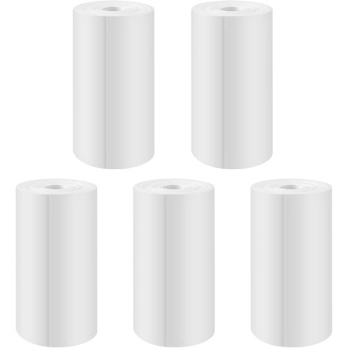 Chenquansarl-5 Rouleaux De Papier D'impression Pour Appareil Photo Pour Enfants, Impression Instantanée Papier Thermique, Recharge De Papier Pour Appareil Photo D'enfant, Accessoires D'appareil Photo
