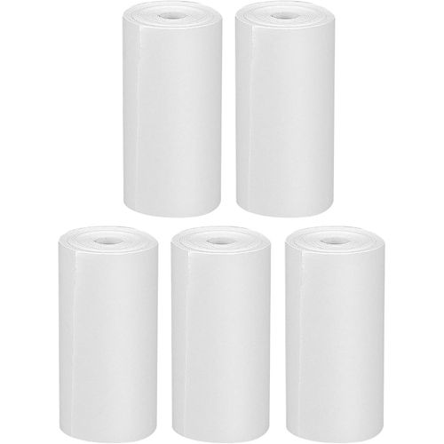 Chenquansarl-Recharge Papier D'impression Thermique 5,7 * 3,0 Cm Pour Appareils Photo Instantanés Enfants, Largeur 5,7 Cm, Blanc, Sans Encre (5 Rouleaux)