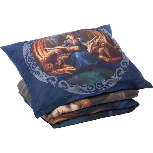Naeryut-Anne Stokes Reversible Bedding Set,Duvet Cover 140x200 Cm,Pillowcase 70x90 Cm,Cotton/Renforcé,Blue