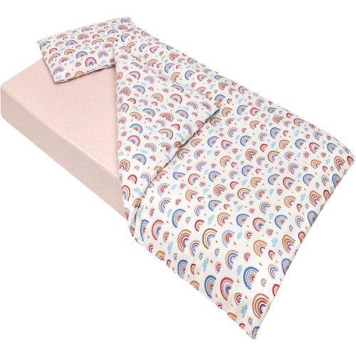 Naeryut-Fitted Sheet 80x160 Cm+Duvet Cover 120x170 Cm+Pillowcase 40x60 Cm¿3 Piece Bedding Set 80x160 Cm (Rainbow,Bed 80x160 Cm¿3 Piece Set)