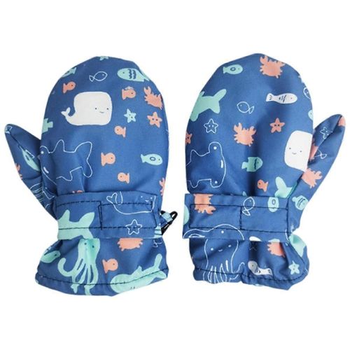 Enfants Mitaines Dessin Animé Hiver Coupe-Vent Imperméable Gants De Ski Polaire Doublé Gants Chauds Cadeaux Pour Garçons Filles Âges 2-4 Activités De Plein Air