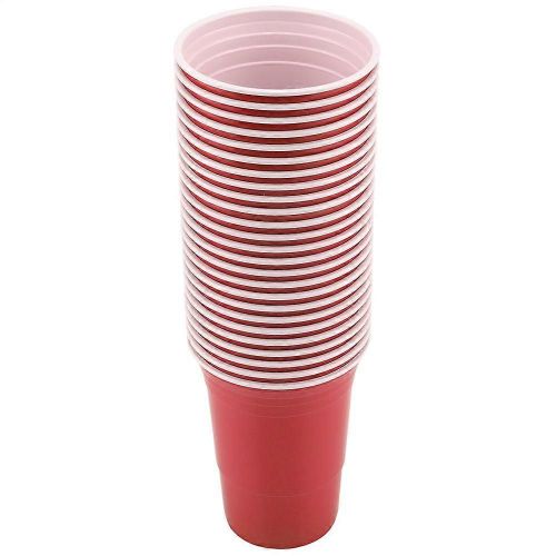 Beer Pong Set Beer Pong Jeu à Boire Ensemble Beer Pong Tasses-25 Tasses (Rouge)