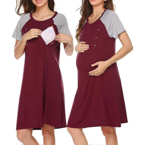 3 En 1 Accouchement / Travail / Allaitement Chemise De Nuit Pour Femmes Maternité D'hôpital Robe / Vêtements De Nuit Pour L'allaitement