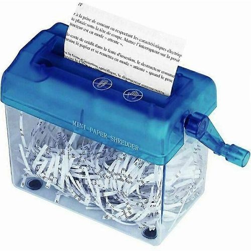 Destructeur De Papier Manuel Portable Pour Le Bureau Et La Maison, Mini Destructeur À Coupe Droite Pour Les Lettres, Les Factures Et Les Documents Importants