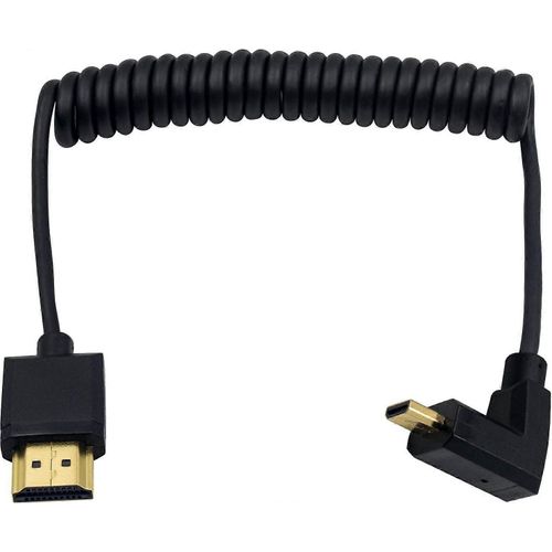 Câble HDMI vers HDMI standard, Câble spiralé Micro HDMI vers HDMI,