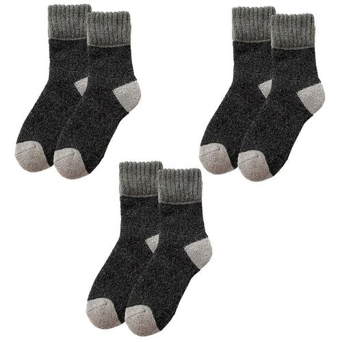 Paires De Chaussettes Épaissies Pour Hommes Hiver Rembourré Extra Épais Chaud
