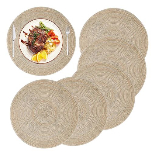 Sets De Table Lavables, Set De Table Rond, Diamètre 36cm