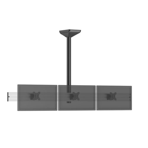 Support plafond menu board pour 3 écrans TV 32'' - Hauteur 100 cm
