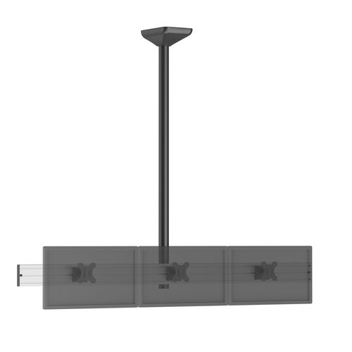 Support plafond menu board pour 3 écrans TV 32'' - Hauteur 150 cm