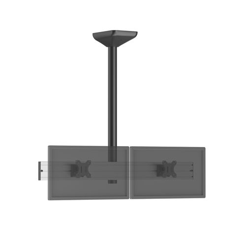 Support plafond menu board pour 2 écrans TV 32'' - Hauteur 100 cm