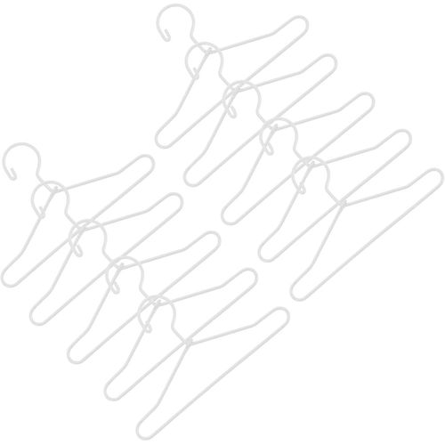 Lot De 20 Cintres En Métal Pour Vêtements De Poupée - Cintres Miniatures Pour Vêtements De Poupée - Pour Tenir Des Chem S, Vestes, Pantalons, Robes - Accessoires - Blanc[M788]