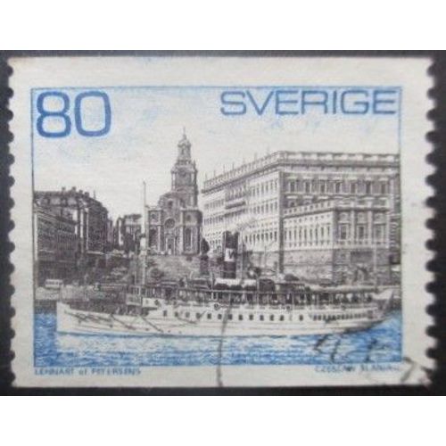Suede N°681 Bateau A Vapeur Oblitéré