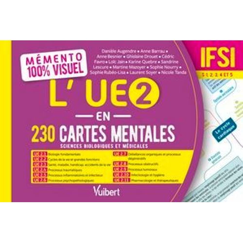Mémento 100% Visuel - L'ue 2 En 230 Cartes Mentales - Ifsi