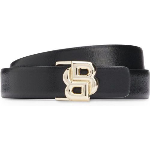 Ceinture En Cuir Italien Réversible Avec Boucle À Monogramme Double B95