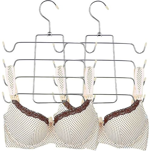 2 Pièces Cintre Robe, Cintre Camisole, Cintres Pliants, Pliable, Pour Débardeurs, Camisoles, Soutien-Gorge, Maillot Bain (Couleur Abricot)[M84]