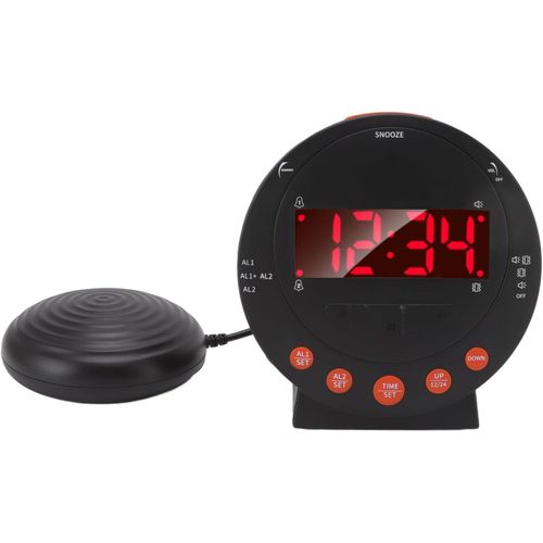 110 Décibels Super Shaker Clock Réveil Vibrant Alarme De Vibration Numérique Alarme De Réveil Vibrant Alarme De Vibration Numérique Alarme De Réveil Vibrant Pour Étudiant Aîné[Rev691296]