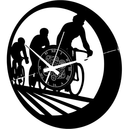 Horloge Murale En Vinyle Idée Cadeau Sport Vélo Tour De France Cyclisme D'Italie Vintage Handmade[REV691619]