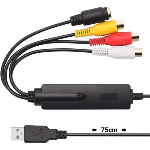 Convertisseur Video Audio Analogique Numérique Usb ¿ Vgb350 ¿ Transférer Vhs Mini Dv Hi8 Dvd K7 Sur Pc, Secam / Pal, Logiciel Inclus, Convertir Depuis Magnétoscope & Caméscope[VIT690073]