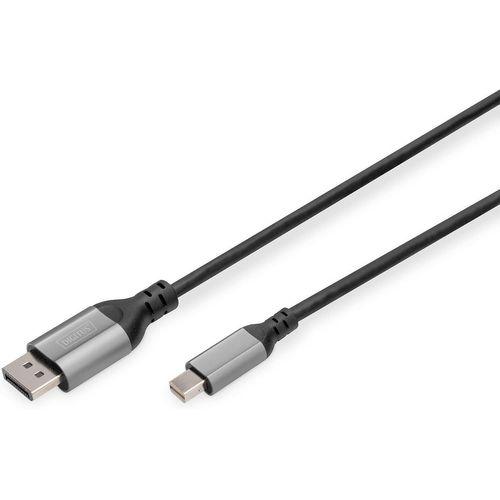 8K/60Hz Câble Adaptateur Displayport - Dp Vers Mini Dp - Displayport 1.4 - 4K/144Hz - 2 M - Boîtier Aluminium - Compatible Avec Moniteur, Carte Graphique Gaming - Noir[VIT690748]