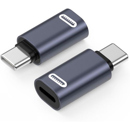 Adaptateur Lightning Femelle Vers Usb C Mâle 2 Piècess, Pas Pour Audio/Otg/Écouteurs, Adaptateur Usb-C Vers Lightning Pour Iphone 15/16 Pro/16 Pro Max/16 Plus, Ipad Pro/Air, Gris P[VIT692357]